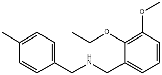 N-(2-ETHOXY-3-METHOXYBENZYL)-N-(4-METHYLBENZYL)AMINE Struktur