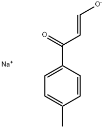 SODIUM (1E)-3-(4-METHYLPHENYL)-3-OXOPROP-1-EN-1-OLATE Struktur