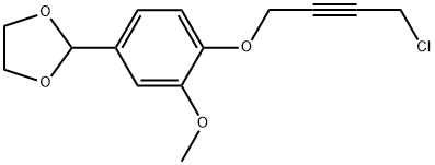 2-[4-(4-CHLORO-BUT-2-YNYLOXY)-3-METHOXY-PHENYL]-[1,3]DIOXOLANE Struktur