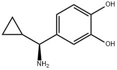 4-((1S)AMINOCYCLOPROPYLMETHYL)BENZENE-1,2-DIOL Struktur