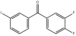 3,4-DIFLUORO-3'-IODOBENZOPHENONE Struktur