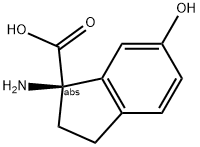 (1R)-1-AMINO-6-HYDROXYINDANECARBOXYLIC ACID Struktur