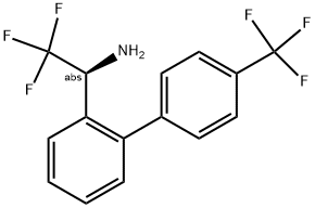 (1S)-2,2,2-TRIFLUORO-1-(2-[4-(TRIFLUOROMETHYL)PHENYL]PHENYL)ETHYLAMINE Struktur