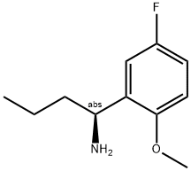 (1S)-1-(5-FLUORO-2-METHOXYPHENYL)BUTYLAMINE Struktur