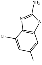 4-CHLORO-6-IODO-1,3-BENZOTHIAZOL-2-AMINE Struktur