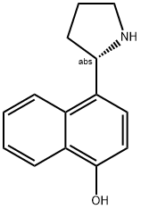 4-((2S)PYRROLIDIN-2-YL)NAPHTHOL Struktur