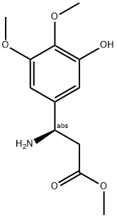 METHYL (3R)-3-AMINO-3-(3-HYDROXY-4,5-DIMETHOXYPHENYL)PROPANOATE Struktur