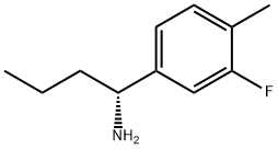 (1R)-1-(3-FLUORO-4-METHYLPHENYL)BUTYLAMINE Struktur