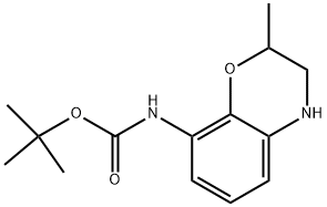 TERT-BUTYL 2-METHYL-3,4-DIHYDRO-2H-BENZO[B][1,4]OXAZIN-8-YLCARBAMATE Struktur