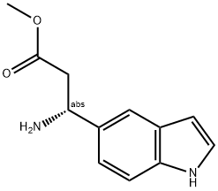 METHYL (3R)-3-AMINO-3-INDOL-5-YLPROPANOATE Struktur