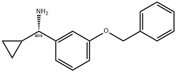 (1S)CYCLOPROPYL[3-(PHENYLMETHOXY)PHENYL]METHYLAMINE Struktur