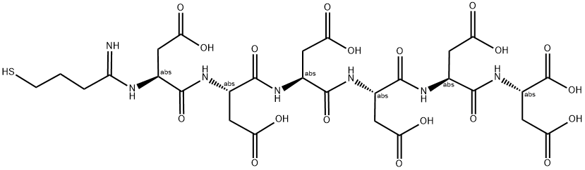 6 ASP PEPTIDE WITH TRAUT'S REAGENT (2-IMINOTHIOLANE) Struktur