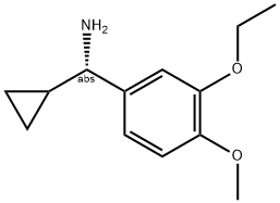 (1S)CYCLOPROPYL(3-ETHOXY-4-METHOXYPHENYL)METHYLAMINE Struktur