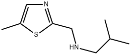 ISOBUTYL-(5-METHYL-THIAZOL-2-YLMETHYL)-AMINE Struktur