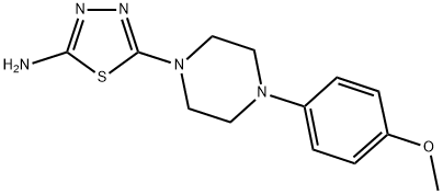 5-[4-(4-METHOXYPHENYL)PIPERAZIN-1-YL]-1,3,4-THIADIAZOL-2-AMINE Struktur