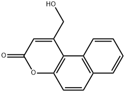 1-(HYDROXYMETHYL)-3H-BENZO[F]CHROMEN-3-ONE Struktur