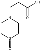 1-OXIDE-4-THIOMORPHOLINEPROPANOIC ACID Struktur