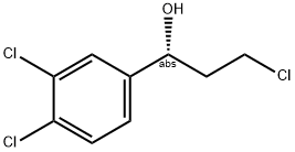 (R)-3-CHLORO-1-(3,4-DICHLORO-PHENYL)-PROPAN-1-OL Struktur