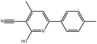 2-HYDROXY-4-METHYL-6-P-TOLYLPYRIDINE-3-CARBONITRILE Struktur