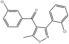 4-(3-CHLOROBENZOYL)-3-(2-CHLOROPHENYL)-5-METHYLISOXAZOLE|