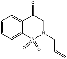 2-ALLYL-2,3-DIHYDRO-4H-1,2-BENZOTHIAZIN-4-ONE 1,1-DIOXIDE Struktur