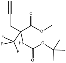 METHYL 2-[(TERT-BUTOXYCARBONYL)AMINO]-2-(TRIFLUOROMETHYL)PENT-4-YNOATE Struktur