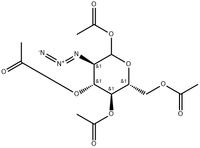 2-Azido-2-deoxy-D-glucopyranose 1,3,4,6-Tetraacetate Struktur