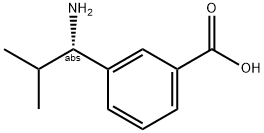 3-((1S)-1-AMINO-2-METHYLPROPYL)BENZOIC ACID Struktur