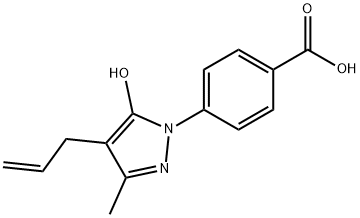 4-(4-ALLYL-5-HYDROXY-3-METHYL-PYRAZOL-1-YL)-BENZOIC ACID Struktur