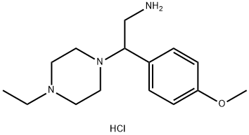 2-(4-ETHYL-PIPERAZIN-1-YL)-2-(4-METHOXY-PHENYL)-ETHYLAMINE DIHYDROCHLORIDE Struktur