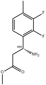 METHYL (3R)-3-AMINO-3-(2,3-DIFLUORO-4-METHYLPHENYL)PROPANOATE Struktur