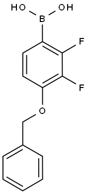 4-BENZYLOXY-2,3-DIFLUOROPHENYLBORONIC ACID Struktur