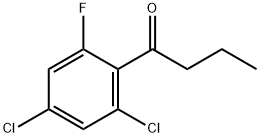 4,6-DICHLORO-2-FLUOROBUTYROPHENONE Struktur