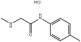 2-(METHYLAMINO)-N-(4-METHYLPHENYL)ACETAMIDE HYDROCHLORIDE Struktur