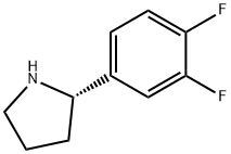 (2S)-2-(3,4-DIFLUOROPHENYL)PYRROLIDINE Struktur