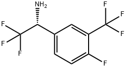 (1R)-2,2,2-TRIFLUORO-1-[4-FLUORO-3-(TRIFLUOROMETHYL)PHENYL]ETHYLAMINE Struktur