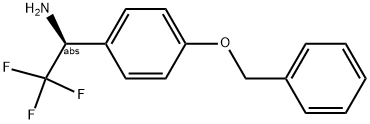 (1S)-2,2,2-TRIFLUORO-1-[4-(PHENYLMETHOXY)PHENYL]ETHYLAMINE Struktur