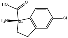 (1R)-1-AMINO-5-CHLOROINDANECARBOXYLIC ACID Struktur