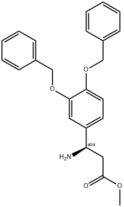 METHYL (3R)-3-AMINO-3-[3,4-BIS(PHENYLMETHOXY)PHENYL]PROPANOATE Struktur