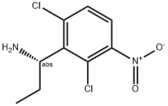 (1S)-1-(2,6-DICHLORO-3-NITROPHENYL)PROPYLAMINE Struktur