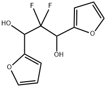 ANTY-1,3-BIS(2-FURYL)-2,2-DIFLUOROPROPANE-1,3-DIOL Struktur