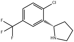 (2S)-2-[2-CHLORO-5-(TRIFLUOROMETHYL)PHENYL]PYRROLIDINE Struktur