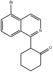 2-(5-BROMOISOQUINOLIN-1-YL)CYCLOHEXANONE Struktur