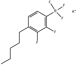 POTASSIUM 2,3-DIFLUORO-4-PENTYLPHENYLTRIFLUOROBORATE Struktur