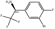 (1S)-1-(3-BROMO-4-FLUOROPHENYL)-2,2,2-TRIFLUOROETHYLAMINE Struktur