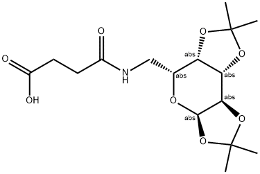 1,2:3,4-DIISOPROPYLIDEN-6-DEOXY-6-AMINO-ALPHA-D-GALACTOPYRANOSYL SUCCINAMIC ACID Struktur