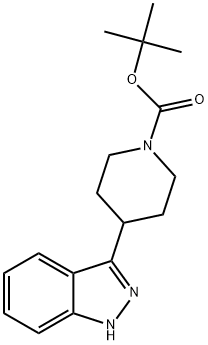 1-BOC-4-(1H-INDAZOL-3-YL)PIPERIDINE Struktur