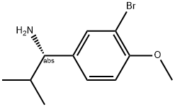 (1S)-1-(3-BROMO-4-METHOXYPHENYL)-2-METHYLPROPYLAMINE Struktur