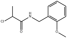 2-CHLORO-N-(2-METHOXYBENZYL)PROPANAMIDE Struktur