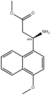 METHYL (3R)-3-AMINO-3-(4-METHOXYNAPHTHYL)PROPANOATE Struktur